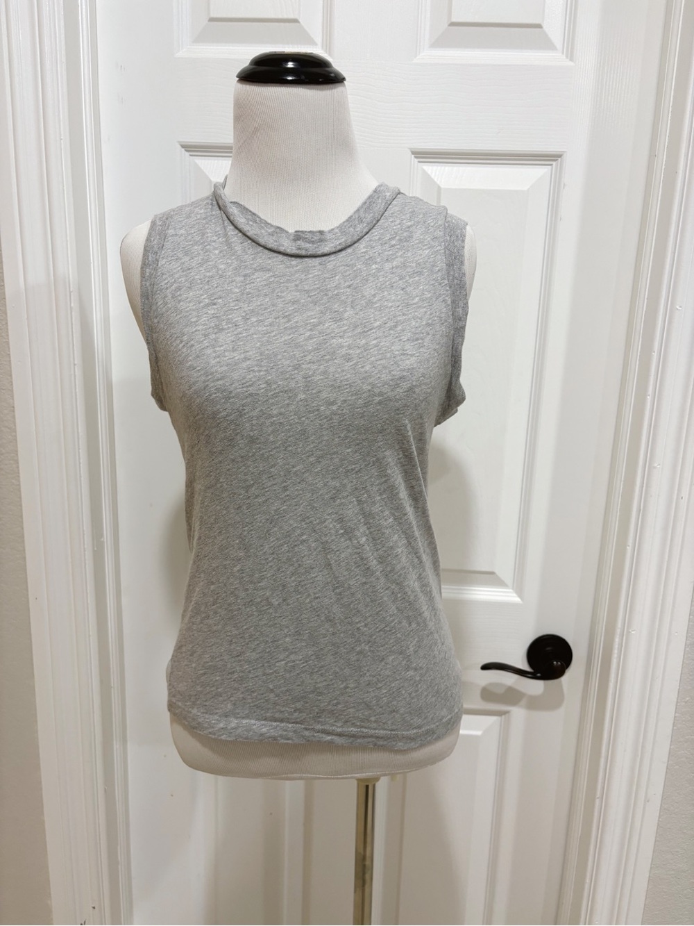 AllSaints Heather Grey Women's Sleeveless Tank Top Small